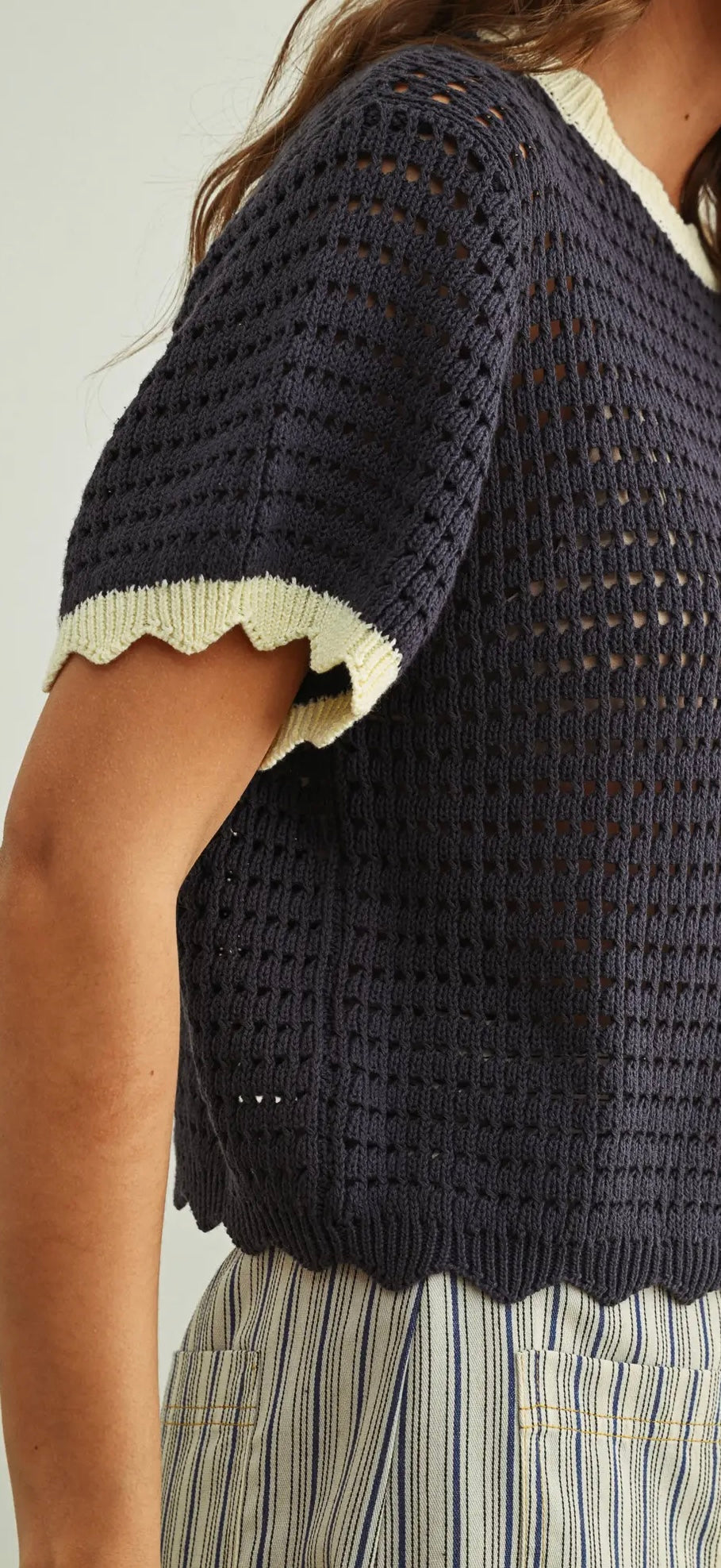 Midnight Coast Crocheted Top