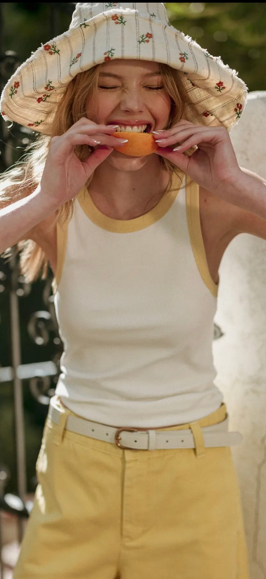 Yellow Tomboy Tank