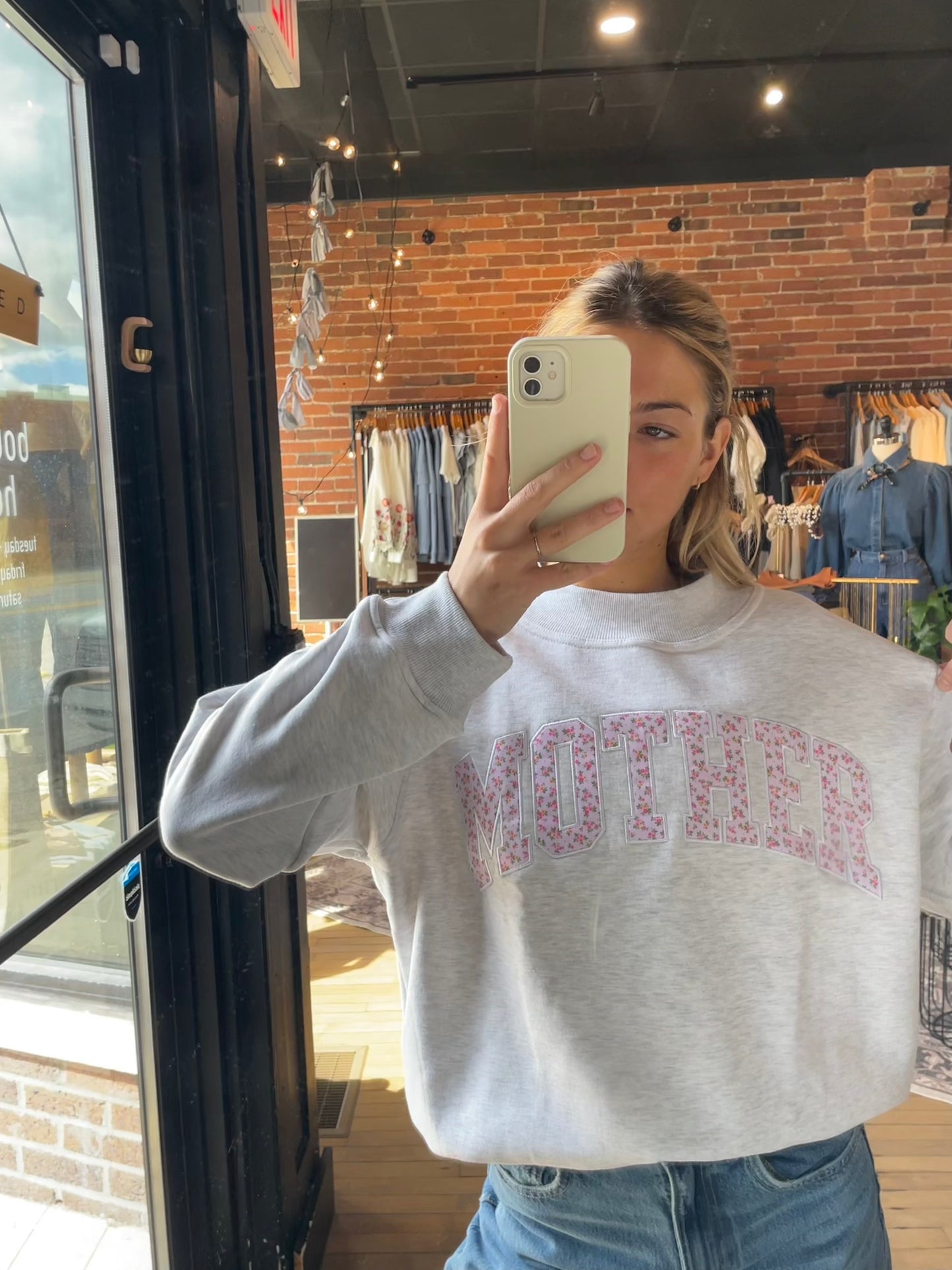 MOTHER Mock Neck Sweatshirt