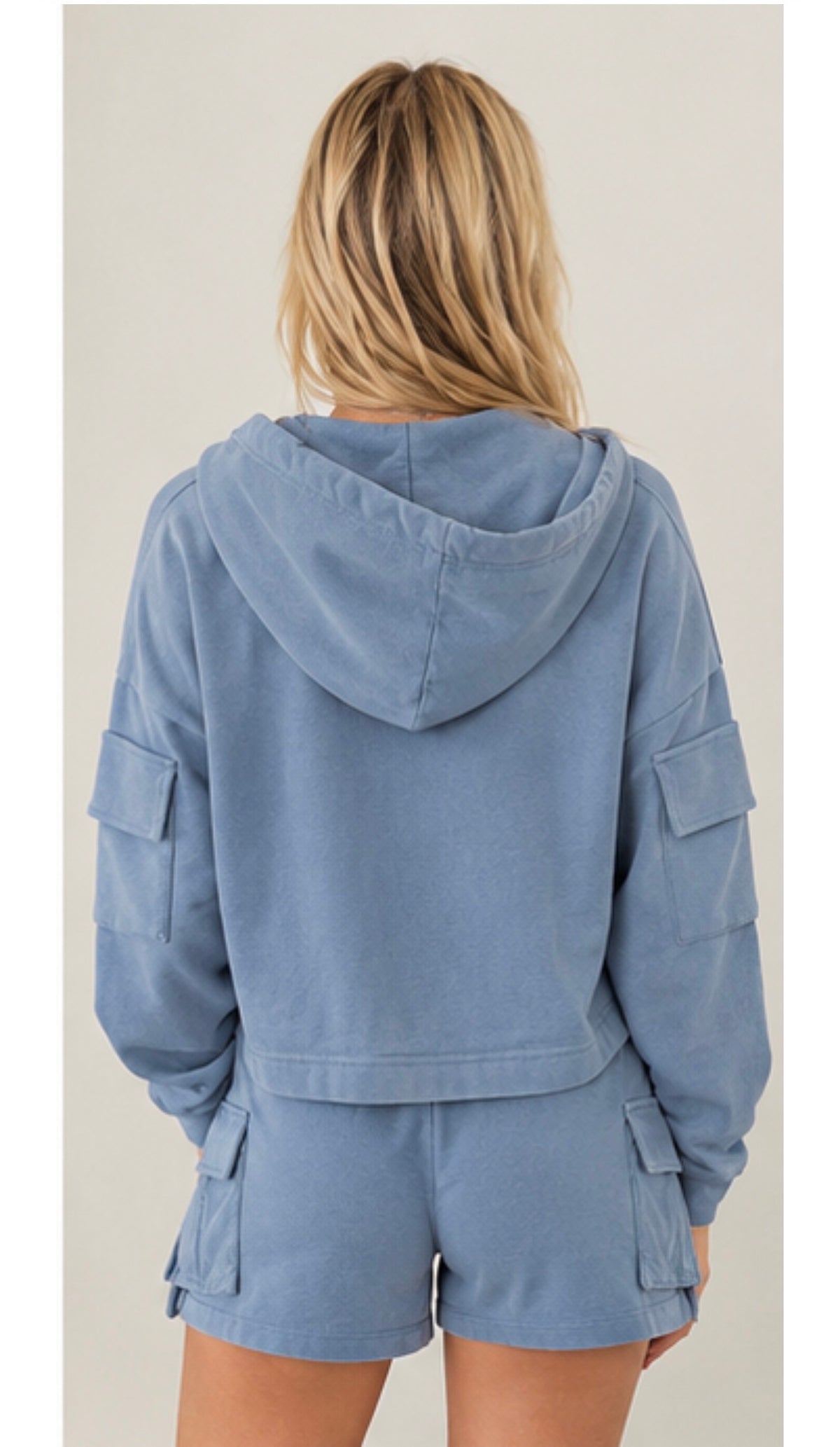 Dusty Blue Pocket Jacket