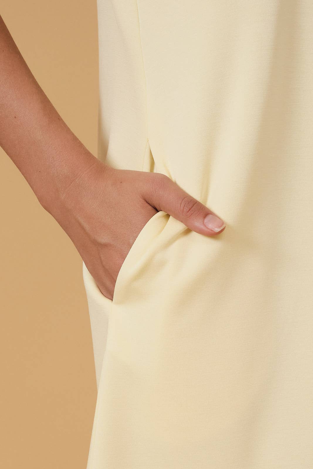Yellow Sleeveless Minidress