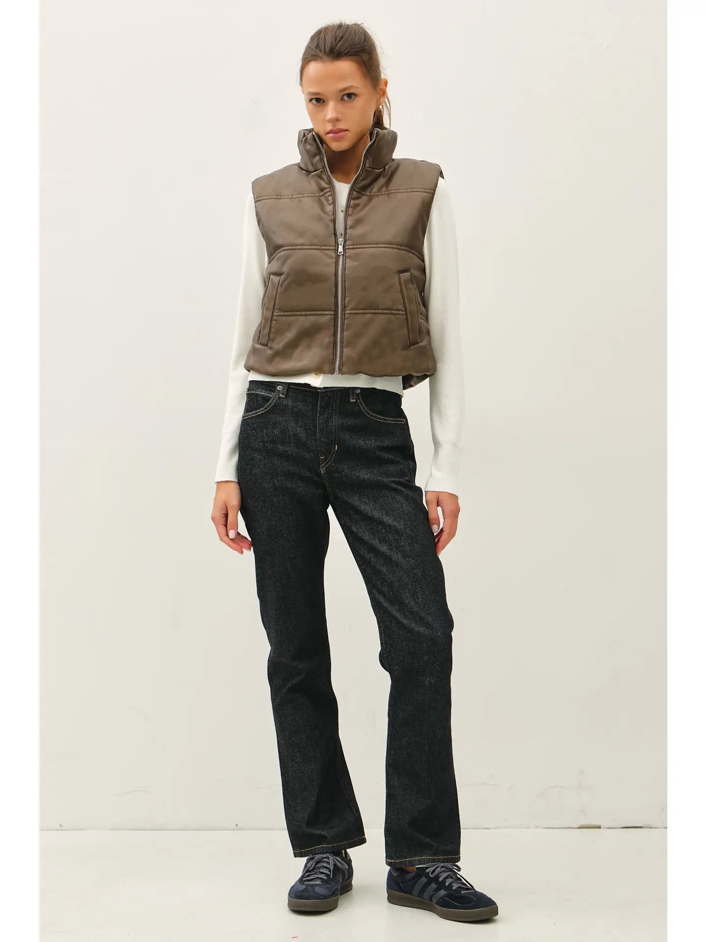 Espresso  Puffer Vest