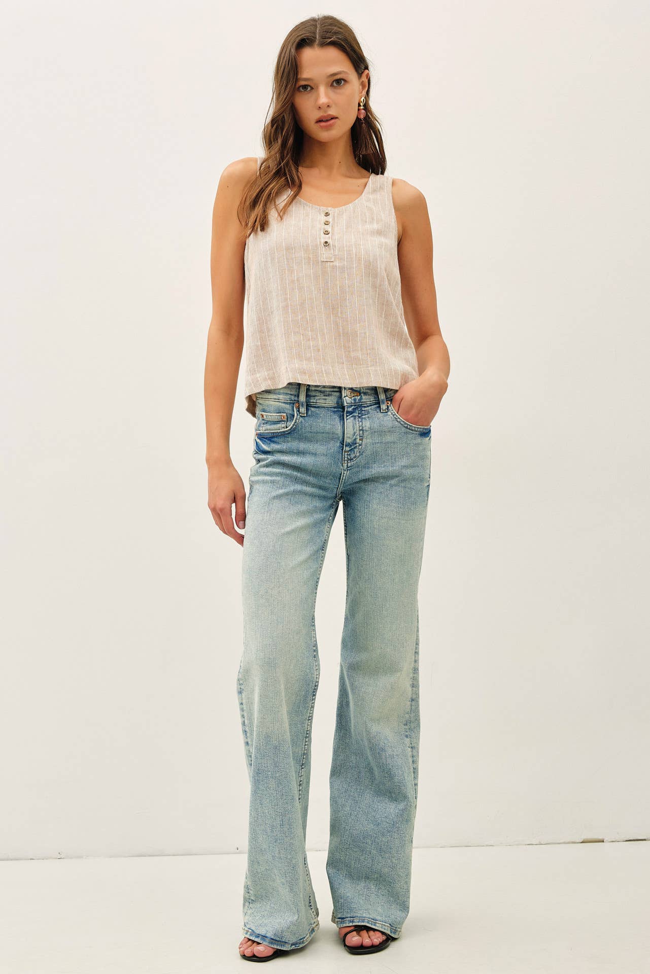 Linen Boxy Tank