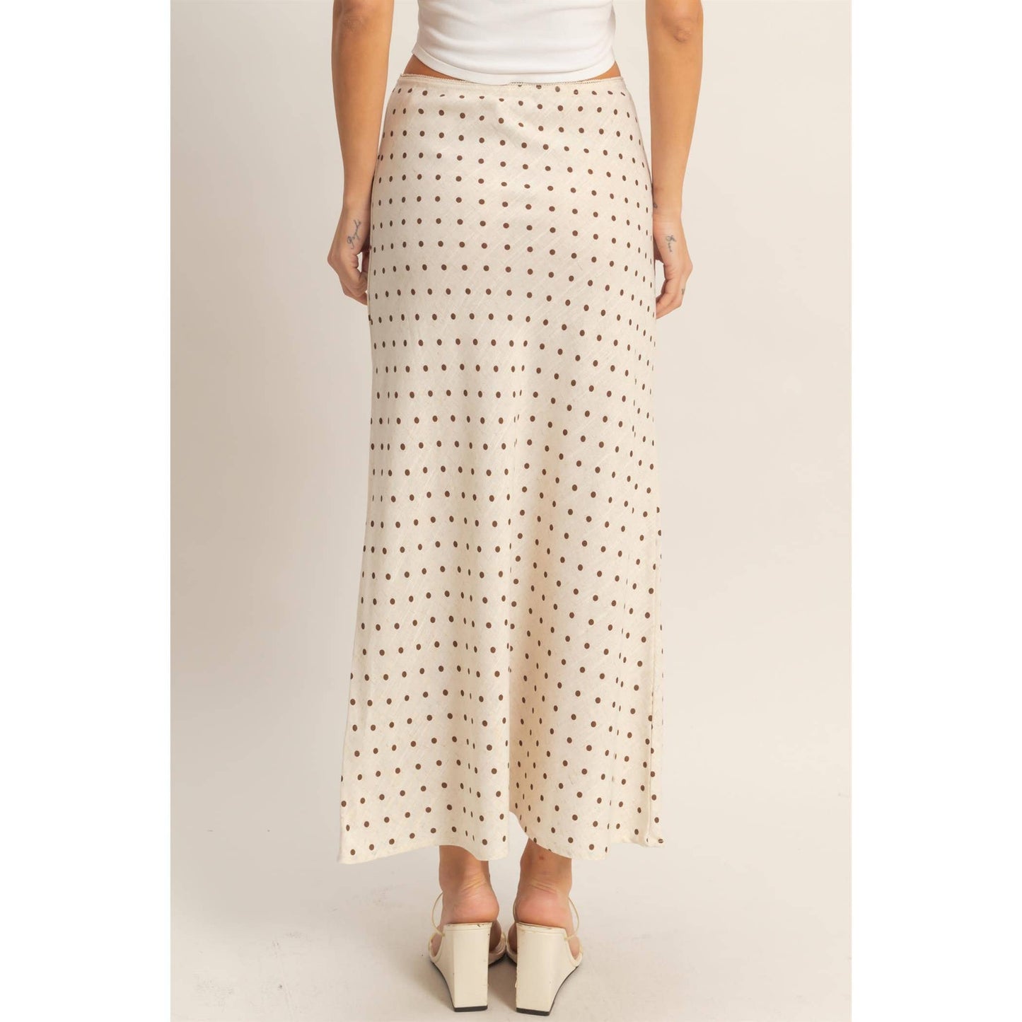 Polka Dot A-Line Skirt