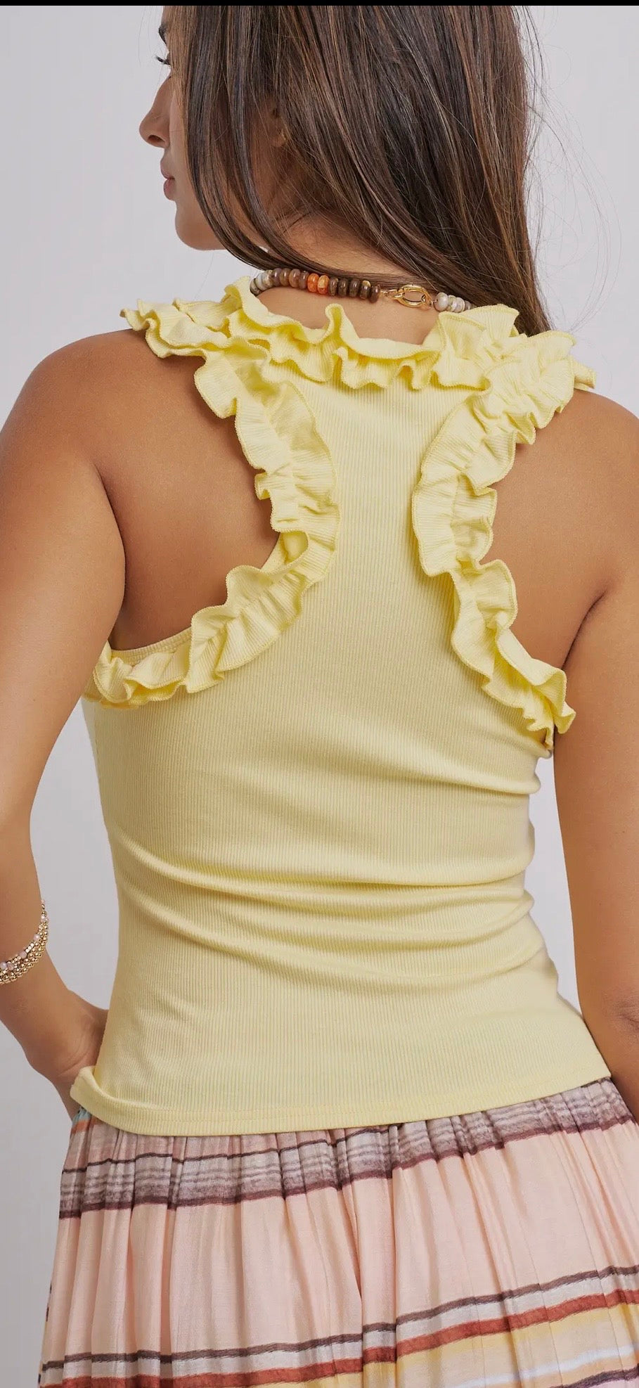 Buttercup Ruffle Tank