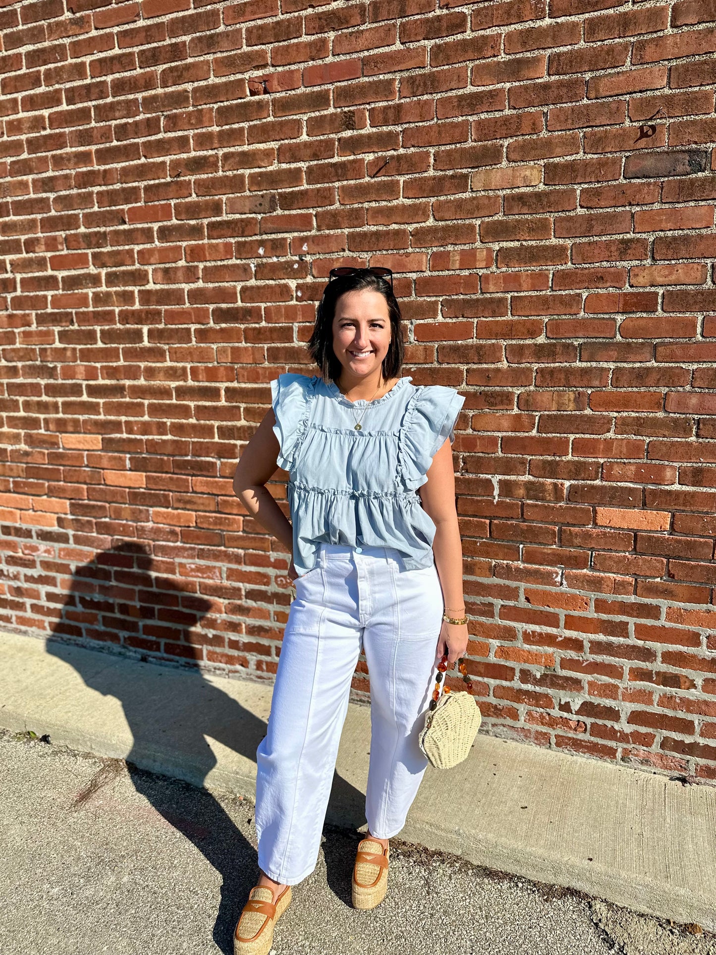 White Barrel Jean