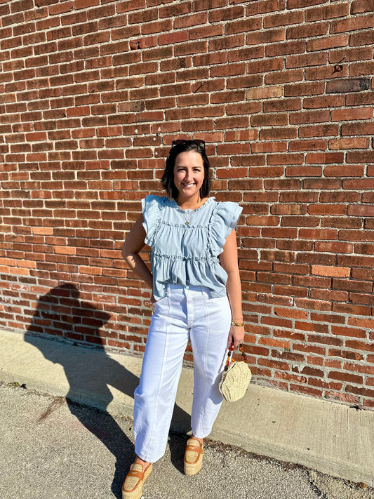 White Barrel Jean