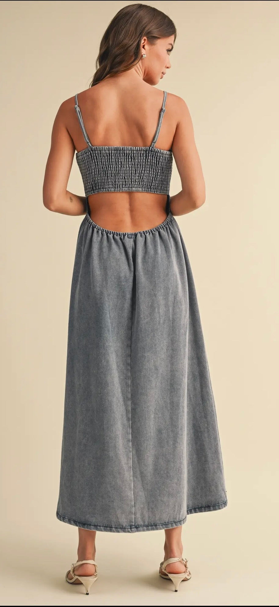 denim darling midi dress