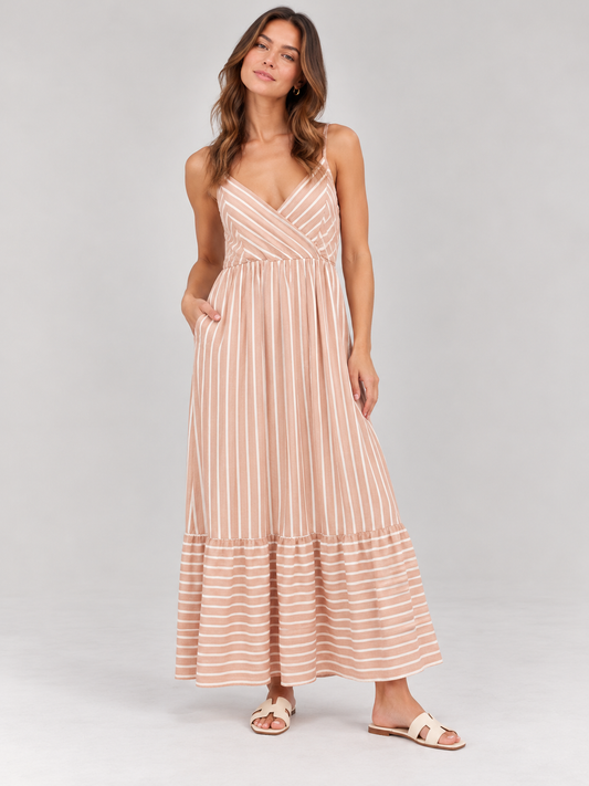 Dusty Mauve Tieback Dress