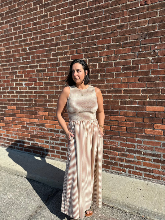 modern smocked dress