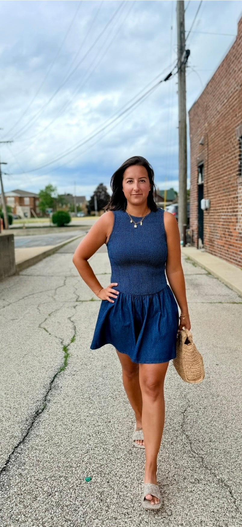 Denim Mini Dress