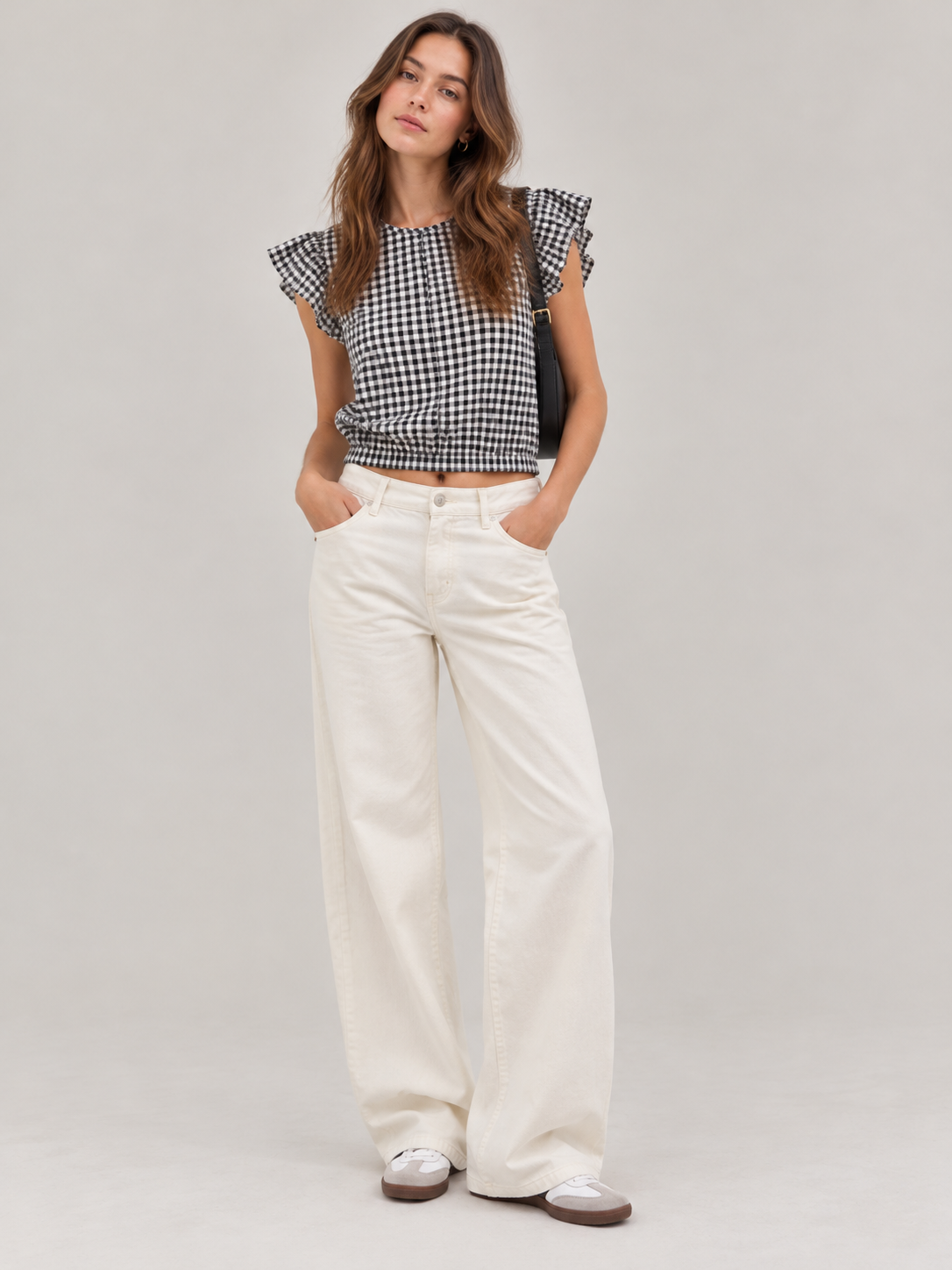 Checkered Crop Top