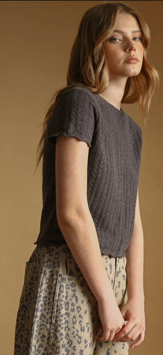 everyday textured knit sweater