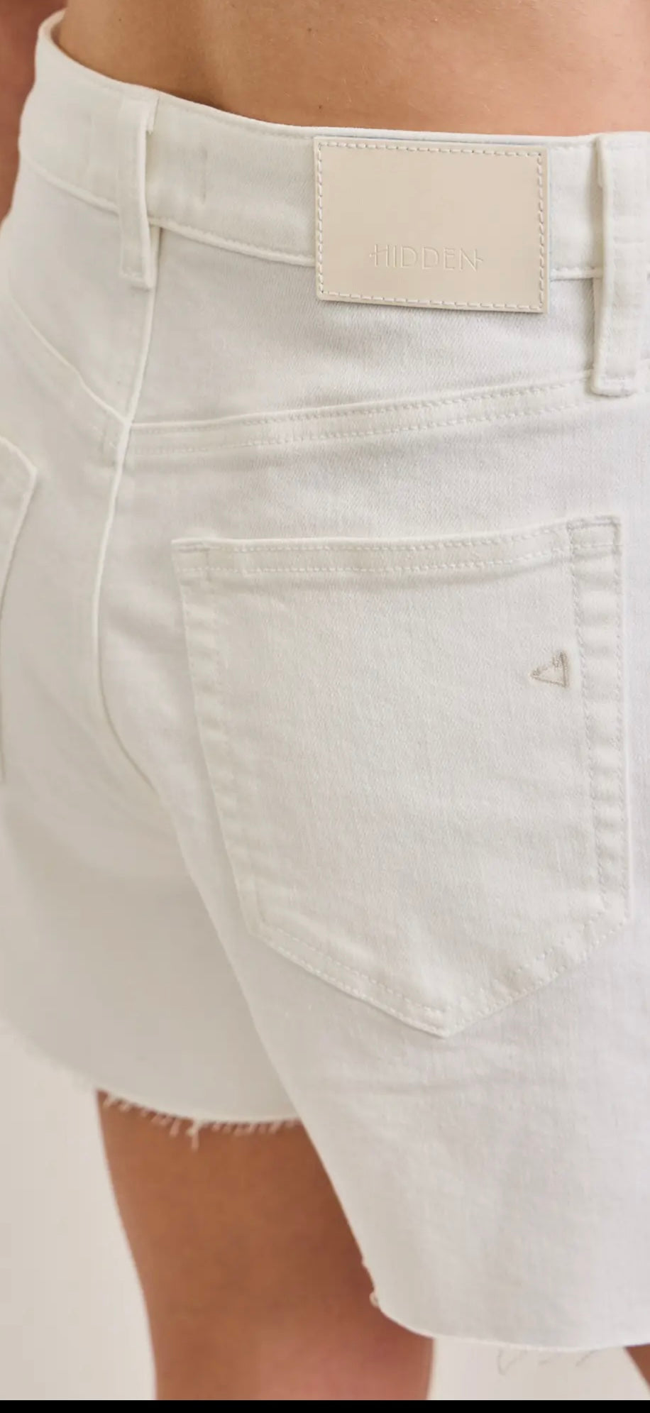 White Denim Shorts