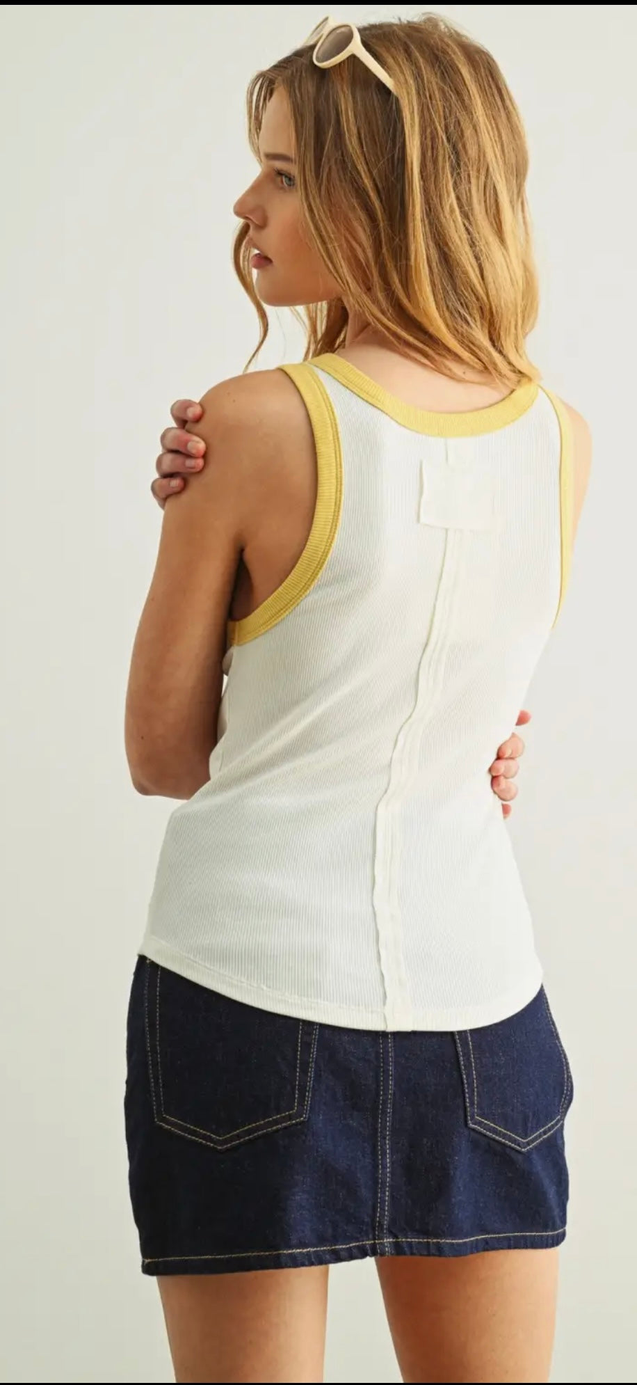 Yellow Tomboy Tank
