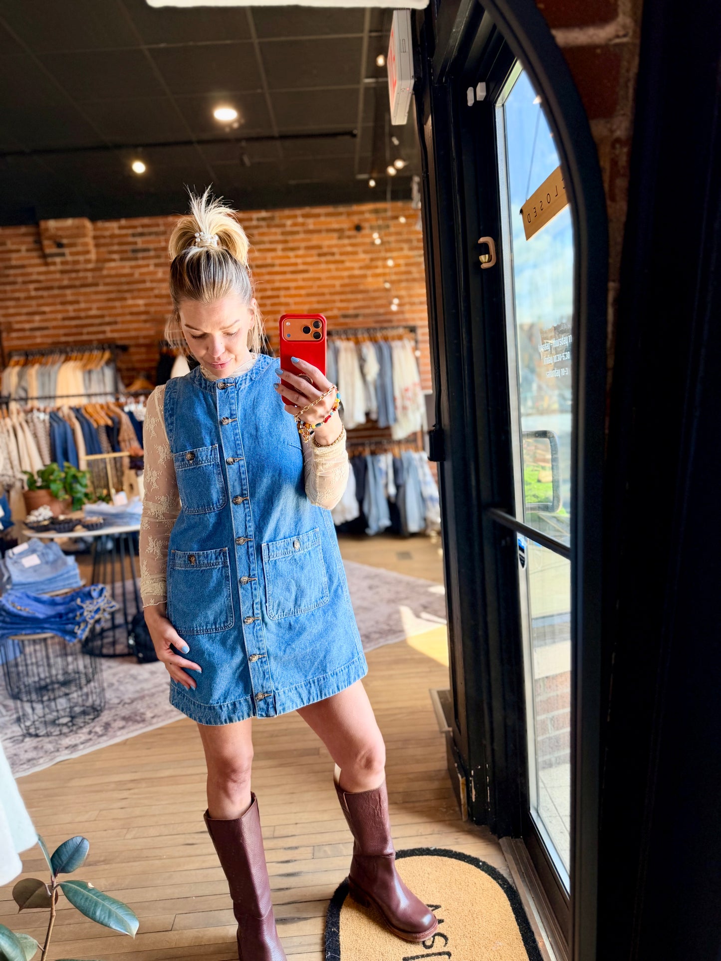 Denim Utility Dress