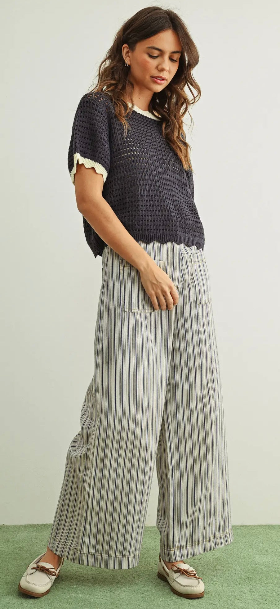 Midnight Coast Crocheted Top