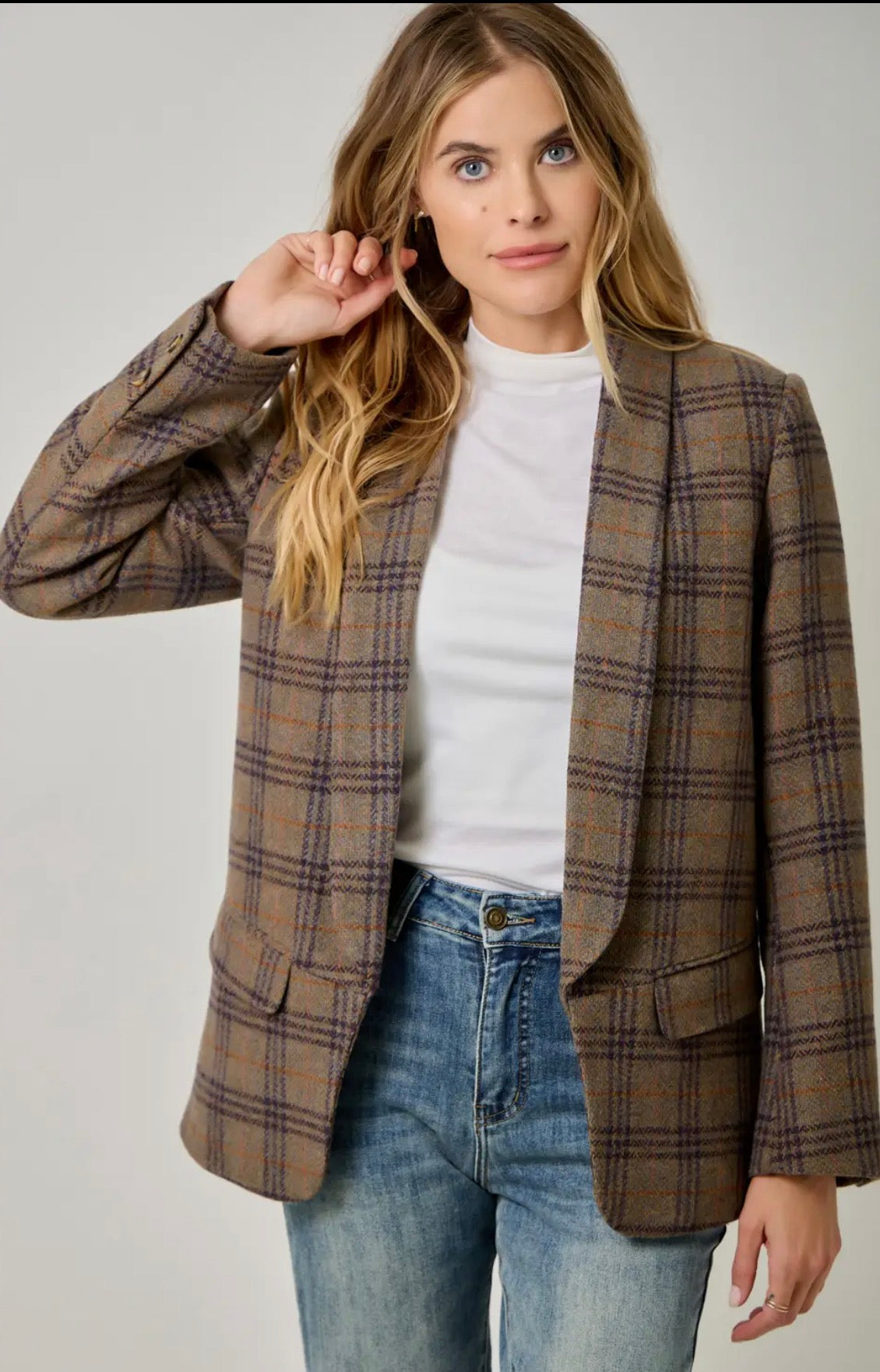 The Ashford Plaid Blazer