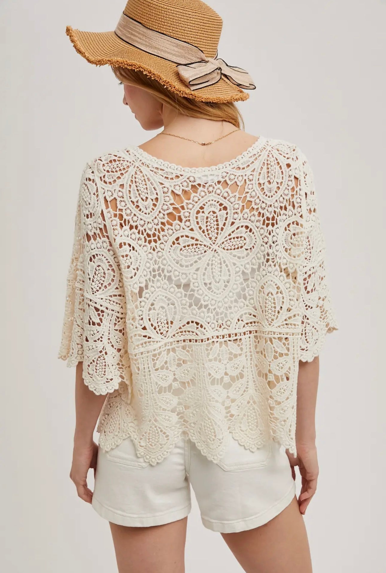 Floral lace top