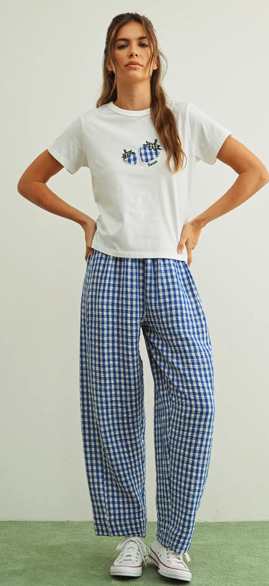 sweet gingham tee