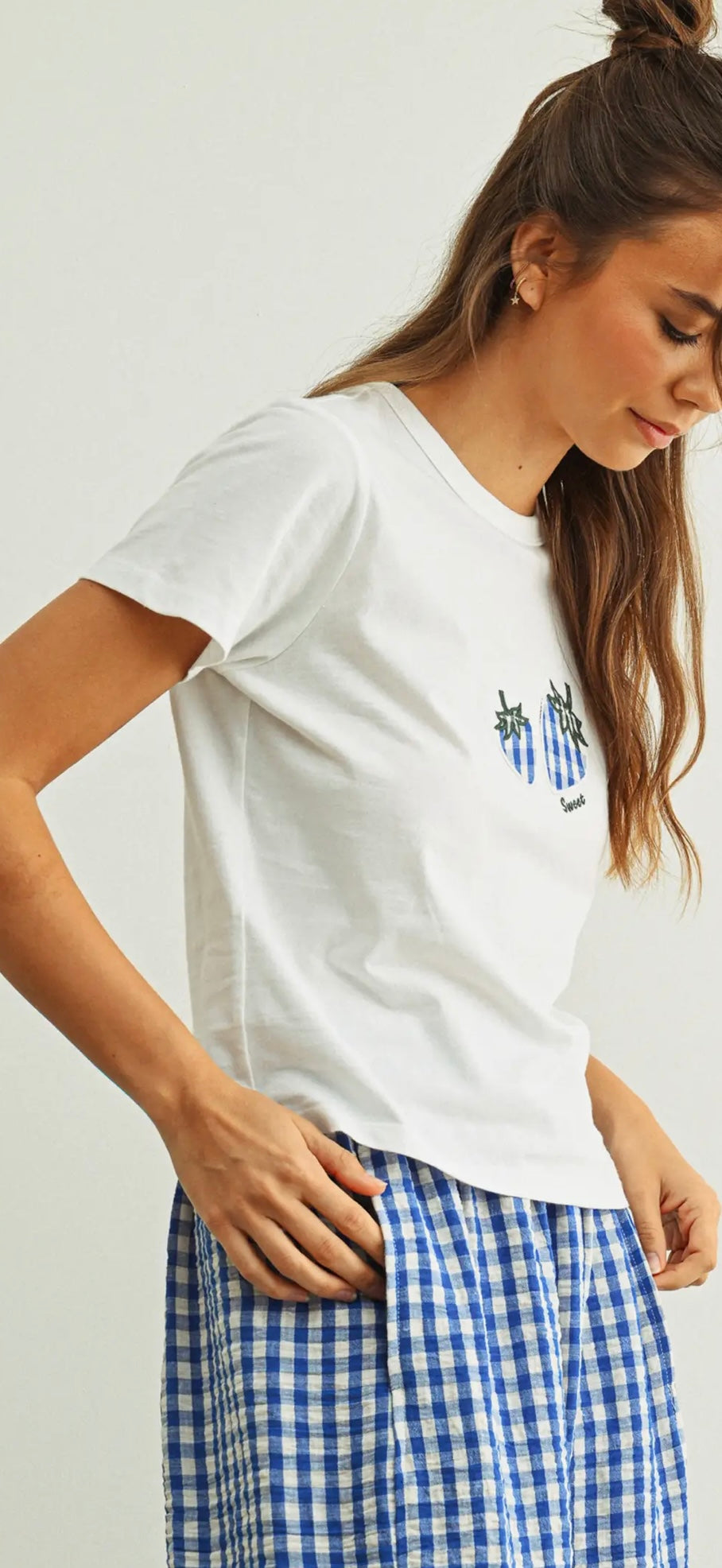sweet gingham tee