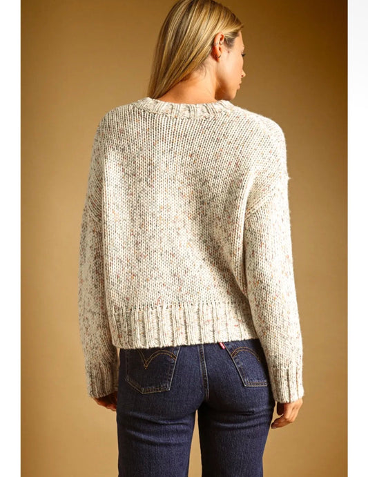 Frosted Oat Confetti Sweater