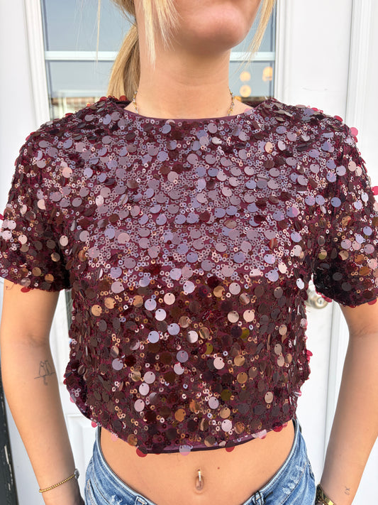 After Hours Sequin Top