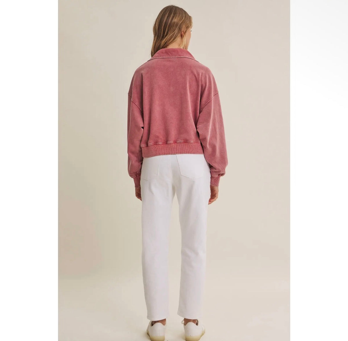 Rose Button Pullover