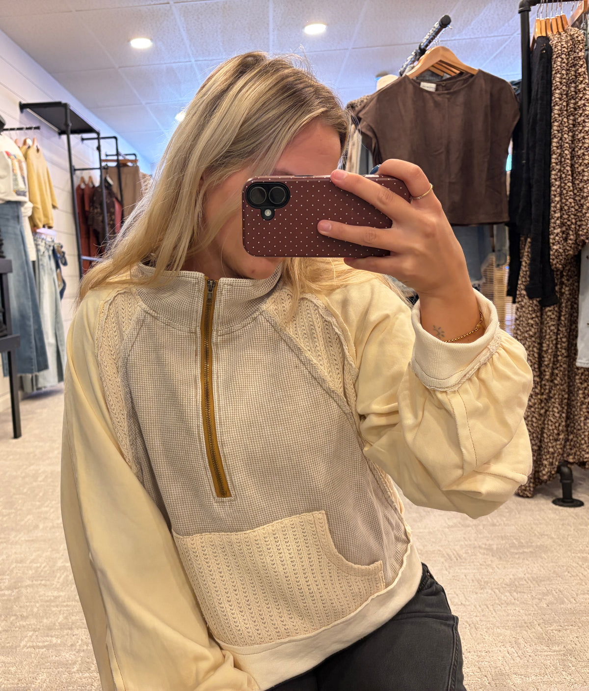 Willow Mixed Knit Pullover