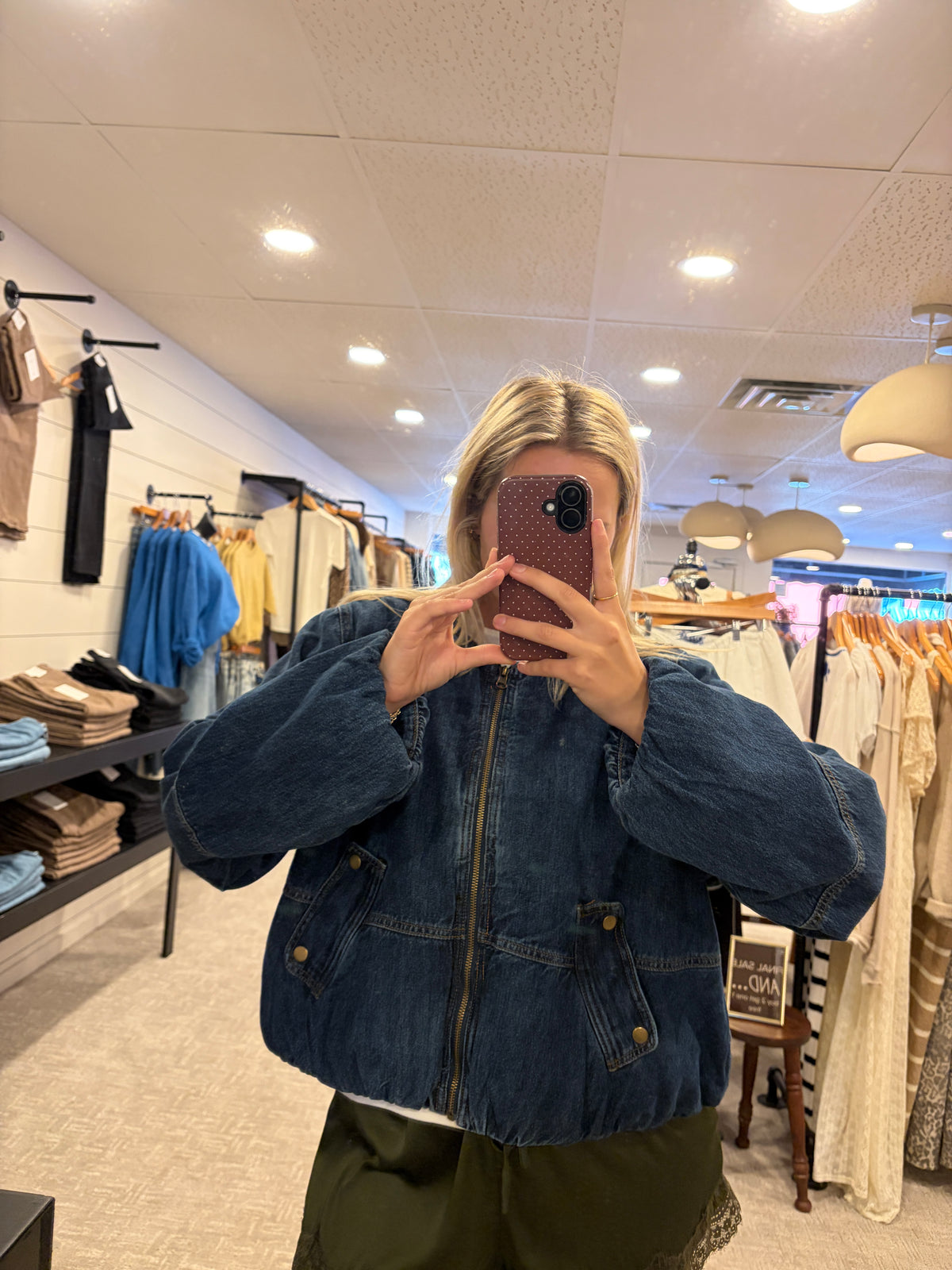 Denim Bomber Jacket
