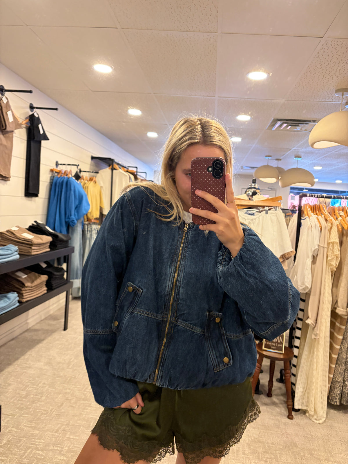 Denim Bomber Jacket