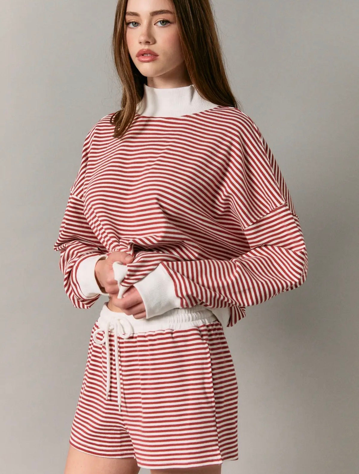 Candy Cane Lane Striped Shorts