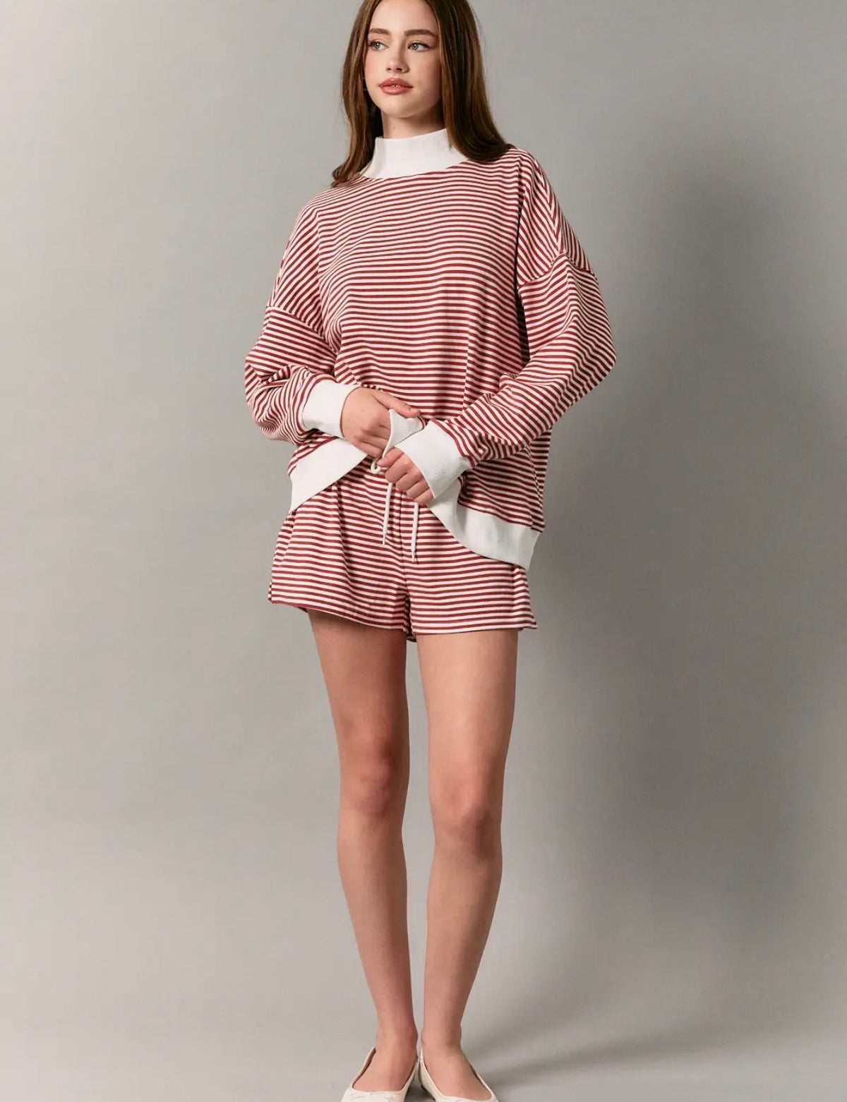 Candy Cane Lane Striped Shorts