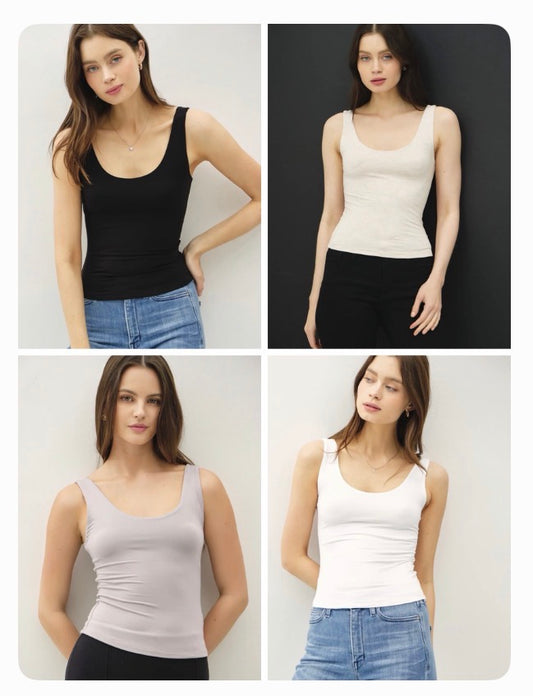Scoop Neck Basic Tank