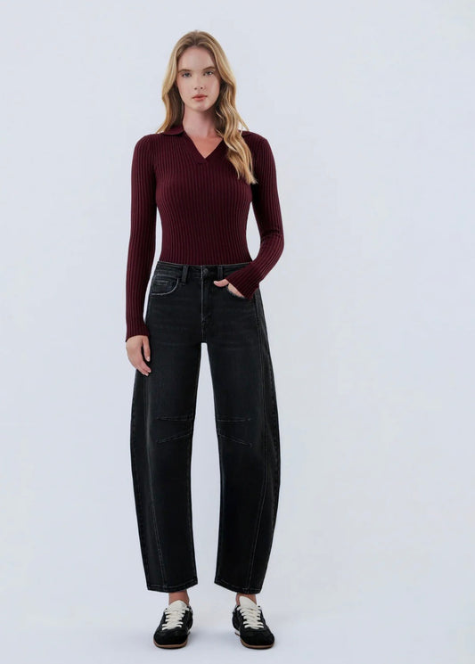 Flying Monkey Black Barrel Jean
