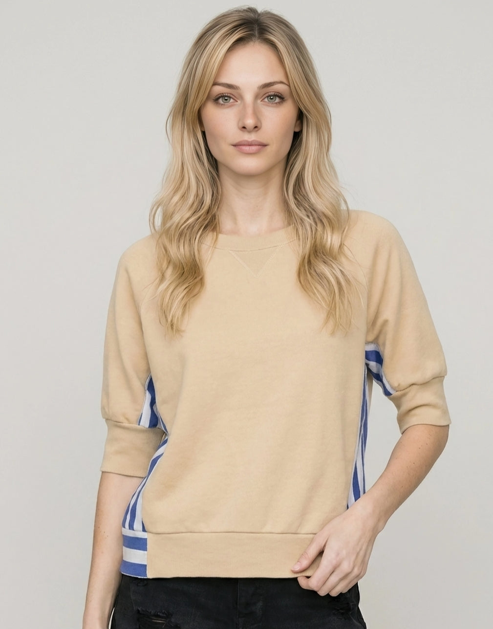 Coastal Side Stripe Pullover