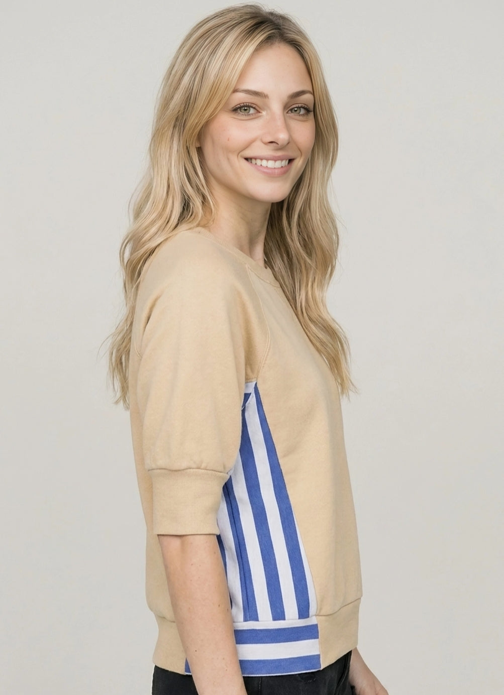 Coastal Side Stripe Pullover