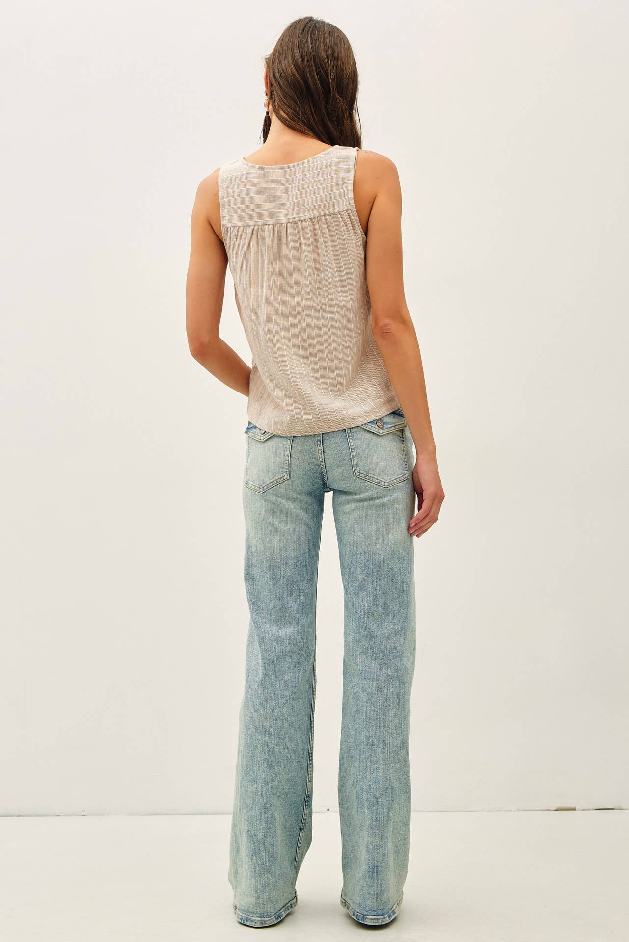 Linen Boxy Tank