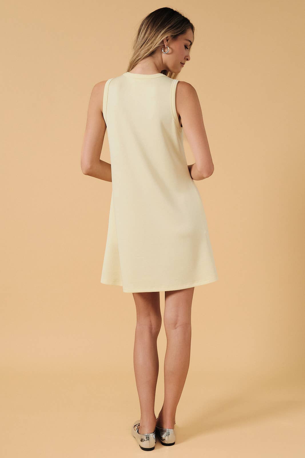 Yellow Sleeveless Minidress