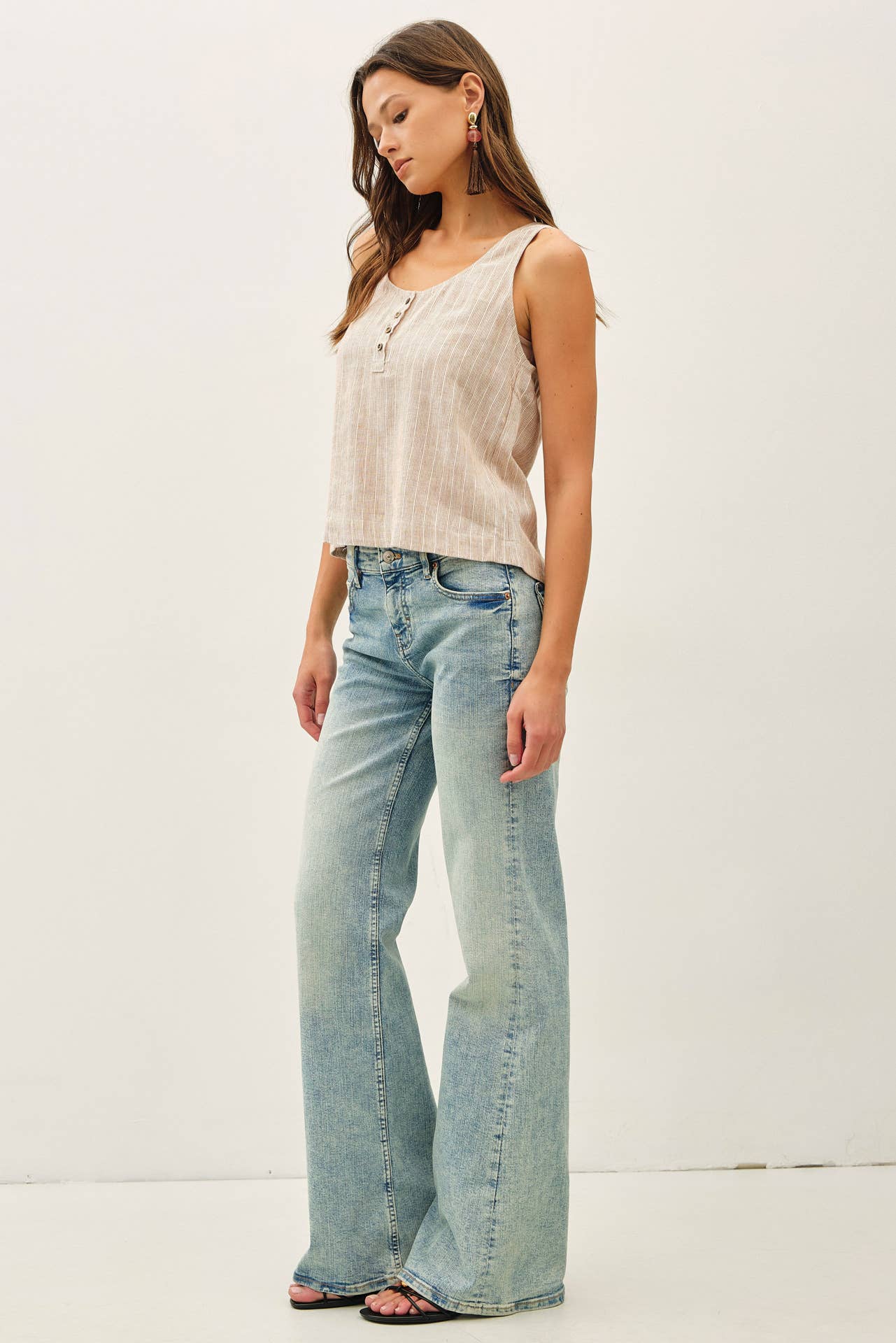 Linen Boxy Tank