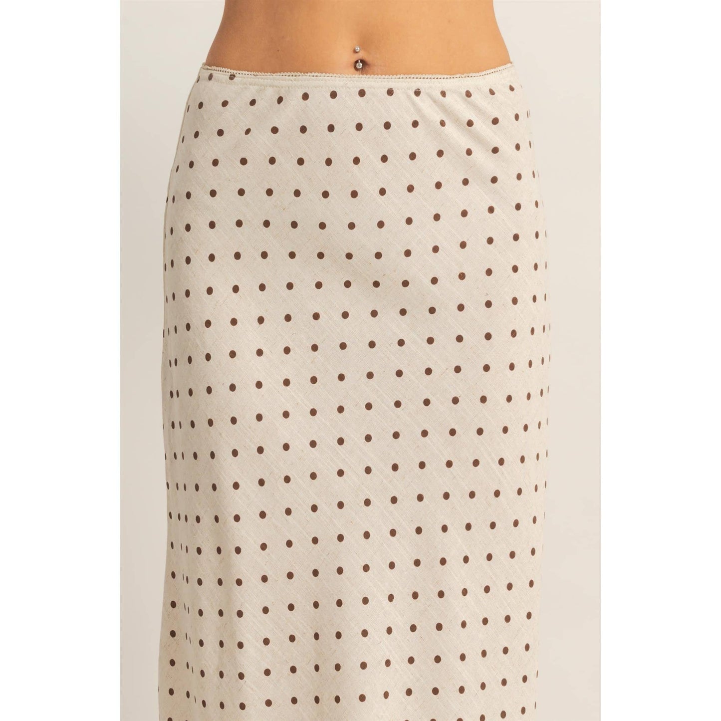 Polka Dot A-Line Skirt