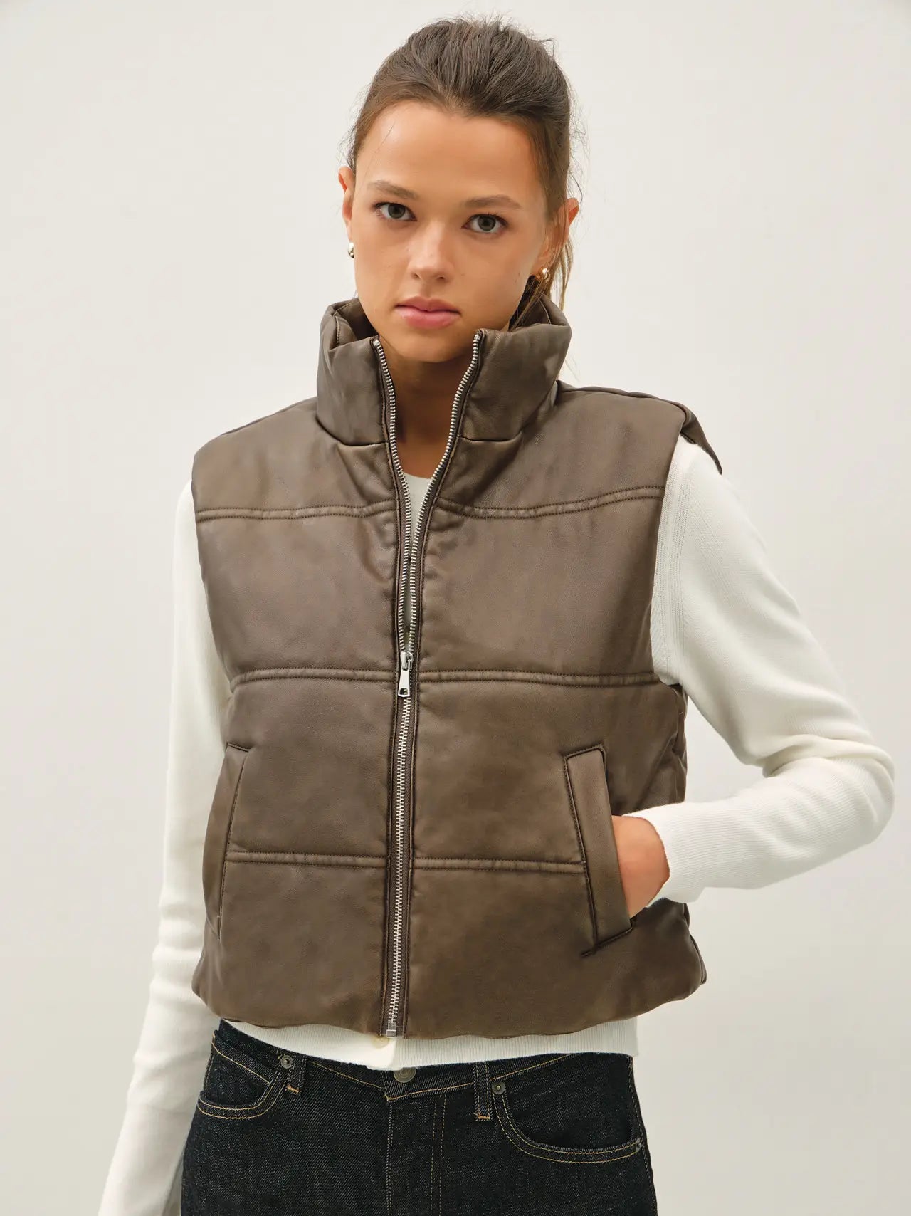 Espresso  Puffer Vest