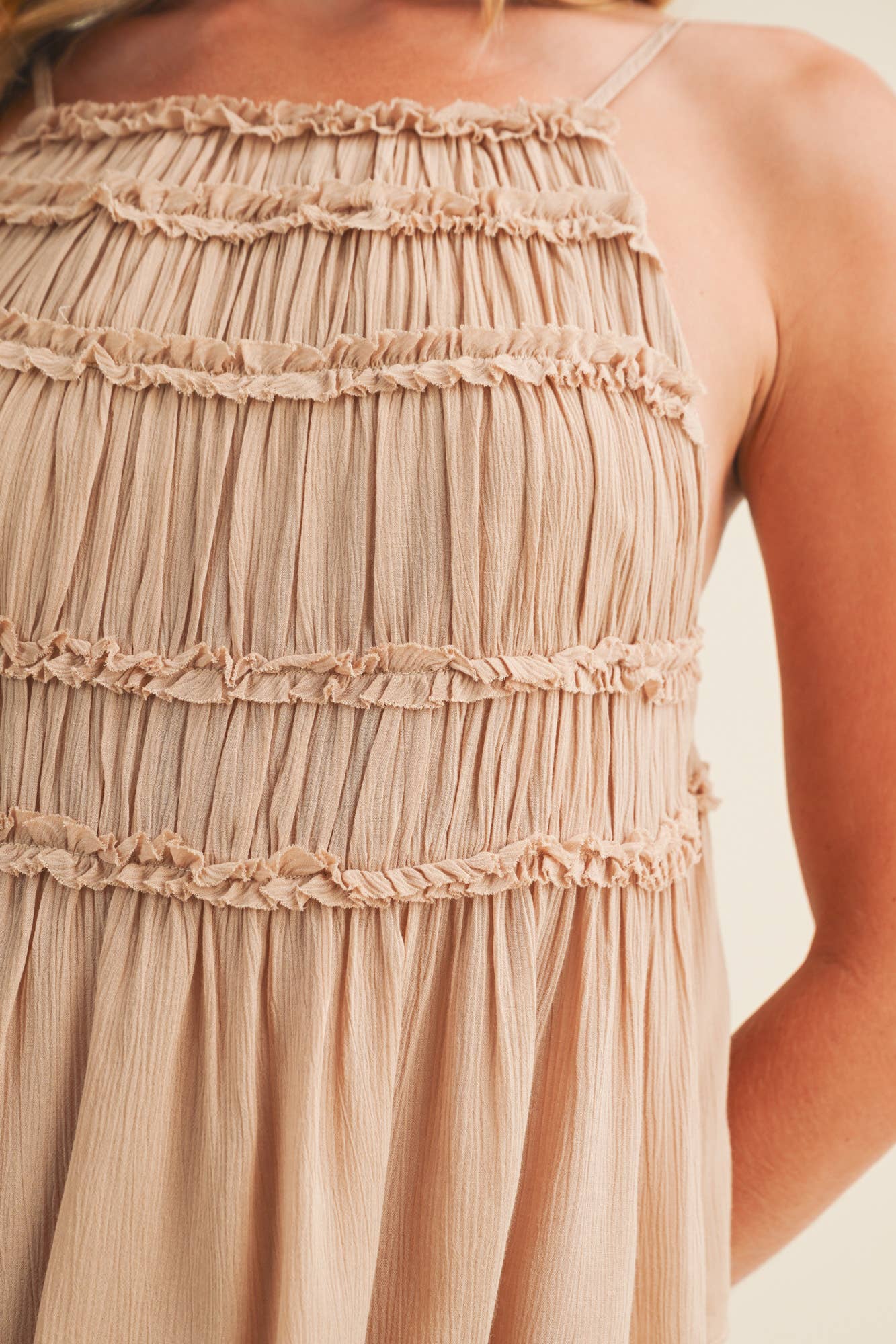 Tiered Ruffle Babydoll Cami